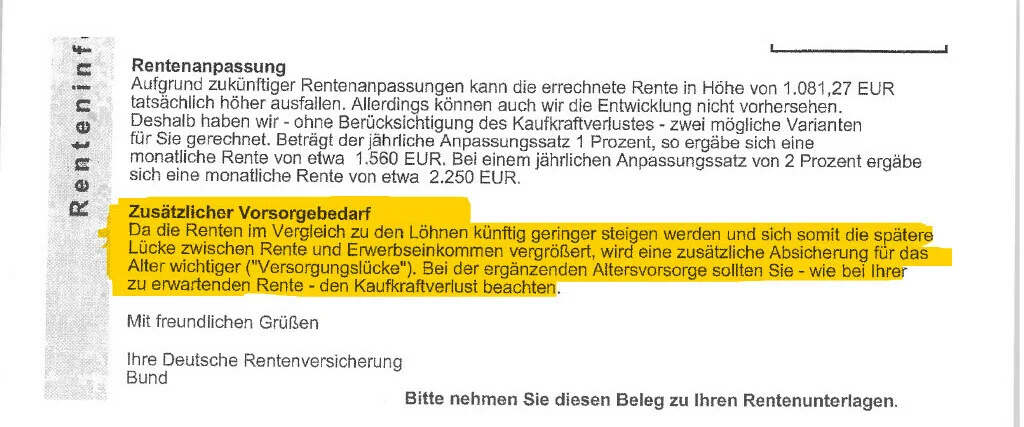 Rentenbescheid